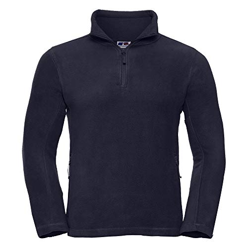 Russell Mens 1/4 Zip Outdoor Fleece Top (M) (French Navy)