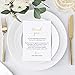 Bliss Collections Thank You Place Setting, Gold Foil, Table Place Cards for Weddings, Receptions, Rehearsals, Dinner Parties, Events and Celebrations, 4