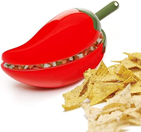 Prepworks by Progressive Salsa Bowl with Spoon - Great for Homemade Salsa and Pico De Gallo, Dips, Party foods, Condiments, Sauces and Toppings