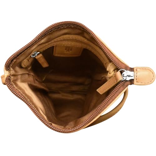 Image of ili New York Leather Mini Sac Crossbody - Genuine Leather Crossbody Bags for Women with RFID Blocking, Adjustable Strap