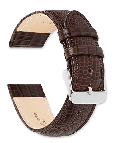 deBeer Leather Watch Strap - Teju Lizard Grain - Brown 16mm Watch band