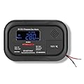 SENSYX RV Carbon Monoxide & Propane Dual Gas Detector - Surface Mount - Hard-Wired DC 12V, Large LCD Display, 85dB Loud Alarm, Easy Reset/Test Button - Ultimate Safety for Your Adventures (Black)