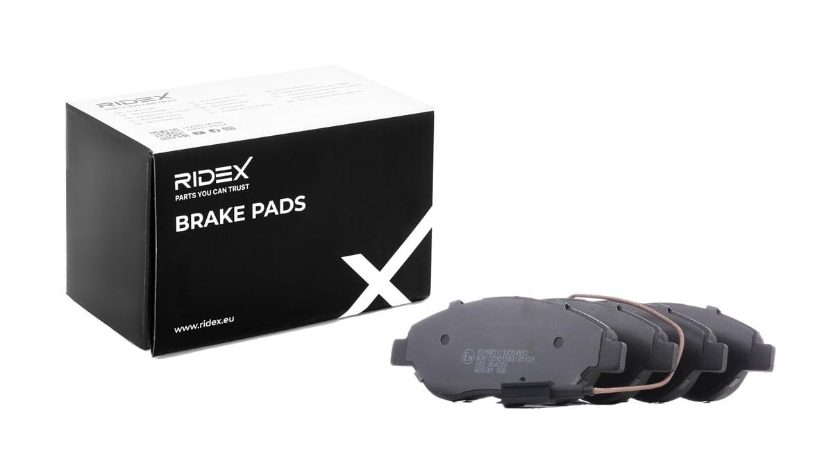 RIDEX 402B1249 Set d'assale Kit pastiglie freni Anteriore con lamierino anticigolío Compatibilità con ALFA ROMEO MITO 955