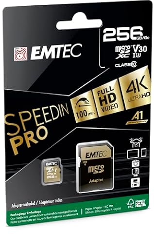 EMTEC SpeedIN Pro MicroSD USH I U3 A2 256GB