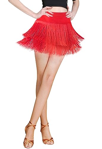 mediam✨ Fringe Mini skirt Amazon.com: ZX Fringe Dance Skirts for Women Ballroom Latin Salsa