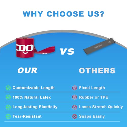 MORECOO Resistance Bands for Working Out 25 Yard Roll, Professional Latex Exercise Bands, Resistance Bands for Physical Therapy, Stretch Bands for Upper & Lower Body Exercises, Pilates & Rehab - Image 4