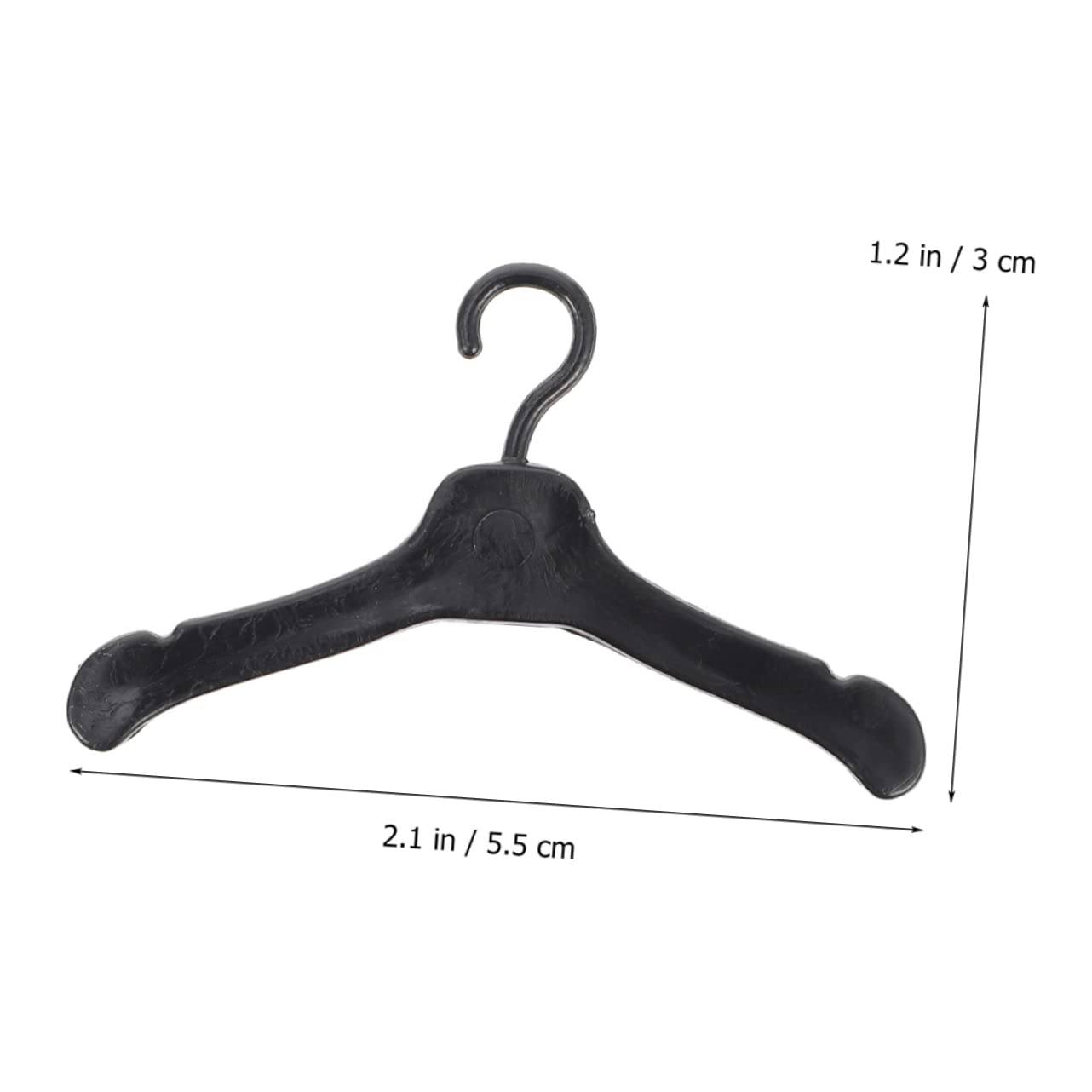 BESPORTBLE 60pcs Clothes Hangers for Dolls Safe Doll Outfit Hangers for Organizing Clothes Accessories House Ornaments