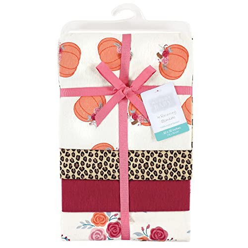 Image of Hudson Baby Unisex Baby Cotton Flannel Receiving Blankets, Cutest Pumpkin, One Size