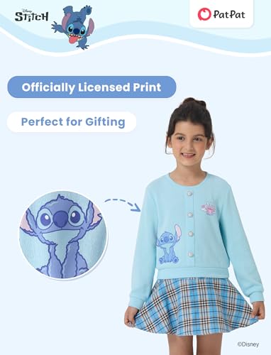Image of Disney Frozen Elsa Minnie Princess Girl Outfit Knit Top & Tweed Skirt Set 2-13Y
