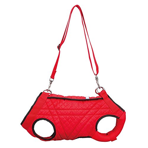 小型胴長犬用 介護ハーネス オス・メス兼用 ロング用3WAYケアハーネス［ご購入（試着）後のサイズ交換OK※注］【2号】【レッド】（5838）定番ロングセラーハーネス 排泄介助 歩行補助 身体をしっかりとホルードし安定した姿勢で愛犬を楽に移動させたい時に最適 全身用 前足用 後ろ足用 ペット用品専門メーカーポンポリースオリジナル［正規品］