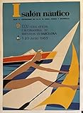 Barcelona Salon Náutique 1963 - Póster de reproducción, 50 x 70 cm, papel de lujo, 300 gr, venta del archivo digital HD posible, consulta (tienda: cartel vintage.FR)