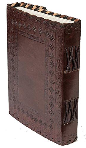 Image of Vintage Fashion Leather Diary For Men Genuine Antique Handmade Office Use Paper Notebook Journal With Craft Lock And Key Boy And Girl 7 X 5 Inch - 200