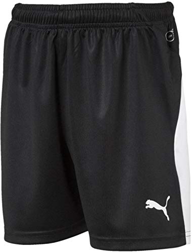 PUMA Youth LIGA Shorts, Black White, L