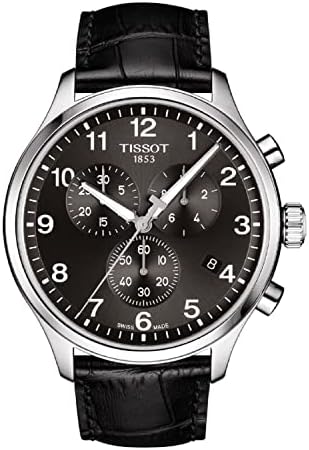 Tissot mens Tissot Chrono XL Stainless Steel Casual Watch Black T1166171605700