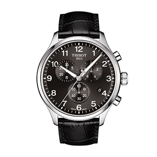 Tissot Heren chrono XL roestvrij staal casual horloge zwart T1166171605700, zwart, chronograaf, Zwart, Eén maat, Chronograaf