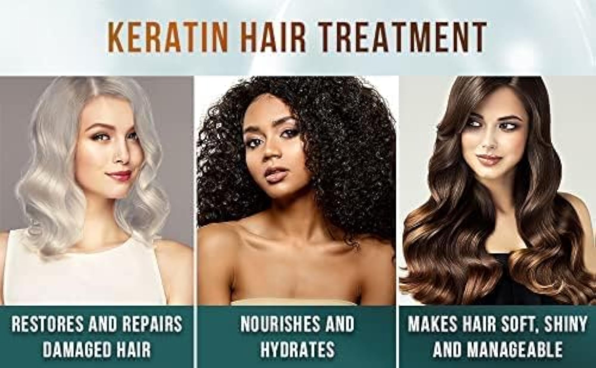 Keratin Moisturizing Hair Mask for Dry Damaged Hair, 1000 ml