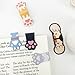 ANJOBIBI Cute Cat Paw Magnetic Bookmarks, 5 PCS Magnetic Cute Bookmark for Teacher, Women & Kids - Cat Paw Design (5 Cloros-2.0)