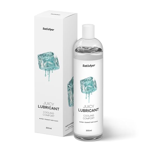 Satisfyer Cooling Comfort 300 ml | Wasserbasiertes Gleitmittel für empfindliche Haut | Öl- & fettfrei, leicht abwaschbar & kondomgeeignet | Gleitfreudig & hautfreundlich
