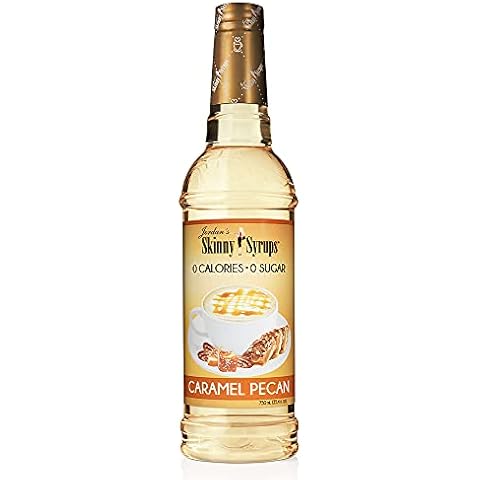 Jordan's Skinny Mixes Caramel Pecan Syrup | Zero Calories, Zero Sugar, Zero Carbs | Jordan's Skinny Syrups, Sugar Free Flavour for Coffee, Tea, Lattes | 1 Bottle (750 mL) Cover