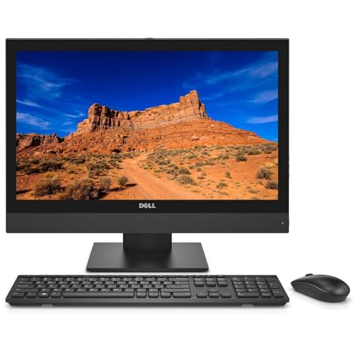 Dell Optiplex 5250 - Ordenador de sobremesa todo en uno, con monitor de 21,5 pulgadas, Intel Core i5-6500, 8 GB de RAM, 256 GB SSD, WiFi, Bluetooth, teclado QWERTY, Windows 11 Pro (reacondicionado)