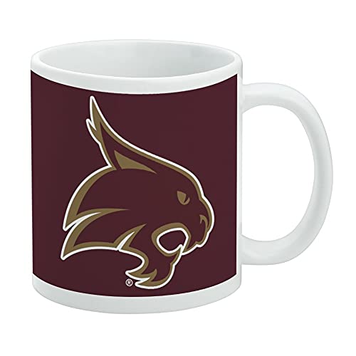 Texas State University Logo Ceramic Coffee Mug Gift Mugs for, 11oz, White