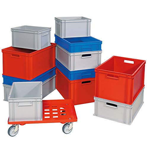 BRB 12er SPAR-Set Euro-Behälter PLUS Transportroller, 600x400 und 400x300 mm in 4 Größen