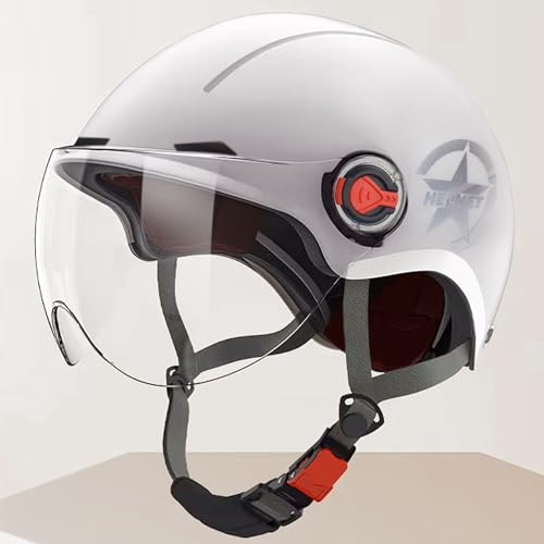 Aishini Bike Helmet Mountain & Road Bicycle Helmets for Men Women with Clear Visor Removable Goggle Cycling Helmet Adult Vespa Helmet Multi-Sport Protection for Skating Scooter Skateboarding