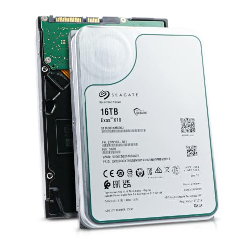 Seagate Exos X18 16TB Recertified Enterprise