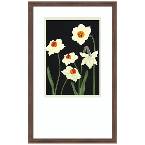 Amanti Art Framed Wall Art Print 32x20 Beautiful Summer Flowers