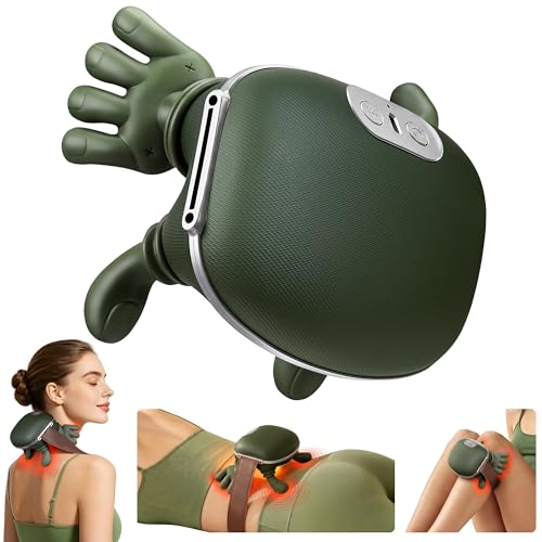 Anzzat Neck Massager with Heat Cordless Portable Neck and Shoulder Massager