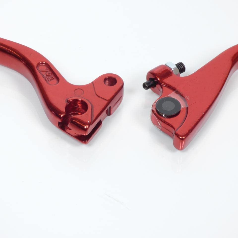 Coppia di leve rosse anodizzate per moto Derbi 50 GPR, freno anteriore destro, frizione