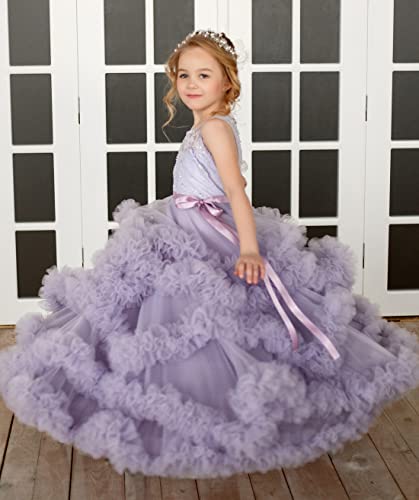 MCieloLuna Elegant Lace Tulle Ball Gowns Pageant Dress for Girls 2-13 Year Old3