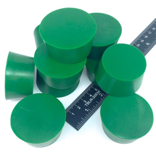 Image of High Temp Masking Supply 1.625 inch x 2.00 inch (1-5 /8 x 2 Inch) Silicone Rubber Plugs - Tapered Stoppers for Powder Coating, Painting, Automotive, Crafts - Non-Toxic, Reusable STP10 (25 Pack)