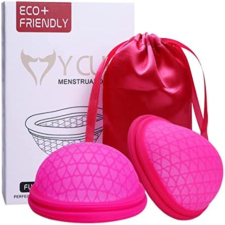 AOKON Reusable Menstrual Disc - Menstrual Diva Cup - Soft Period Disc for Women - Medical-Grade Silicone - Capacity of 6 Super Tampons - Menstrual Cup or Tampon Alternative - Lasts 10 Years (Large)