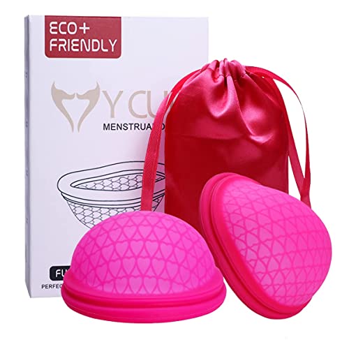 Aokon Reusable Menstrual Disc - Menstrual Diva Cup - Soft Period Disc For Women - Medical-Grade Silicone - Capacity Of 6 Super Tampons - Menstrual Cup Or Tampon Alternative - Lasts 10 Years (Large) #TOP1