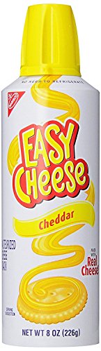 Easy Cheese Cheddar Cheese Snack, 8 oz