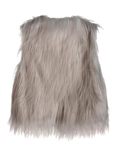 Toddlers Girls Winter Warm Faux Fur Vest Waistcoat Kids Cardigan Thick Jacket Outerwear Shaggy Coat4