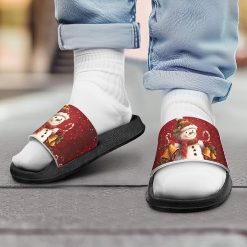 Image of Unisex Slides for Girls Boys Comfortable Slippers Slides Non-slip Shower Shoes House Fashion Thick for Indoor & Outdoor Gifts