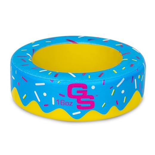 GoSports Baseball and Softball Bat Donut - 16 oz Baseball Drip Bat Weight - Blue