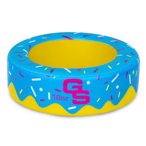 GoSports Baseball and Softball Bat Donut - 16 oz Baseball Drip Bat Weight - Blue