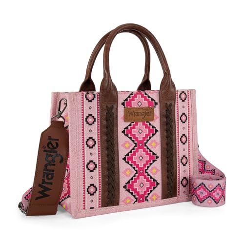 Image of Wrangler Aztec Tote Bag for Women Boho Shoulder Purses and Handbags