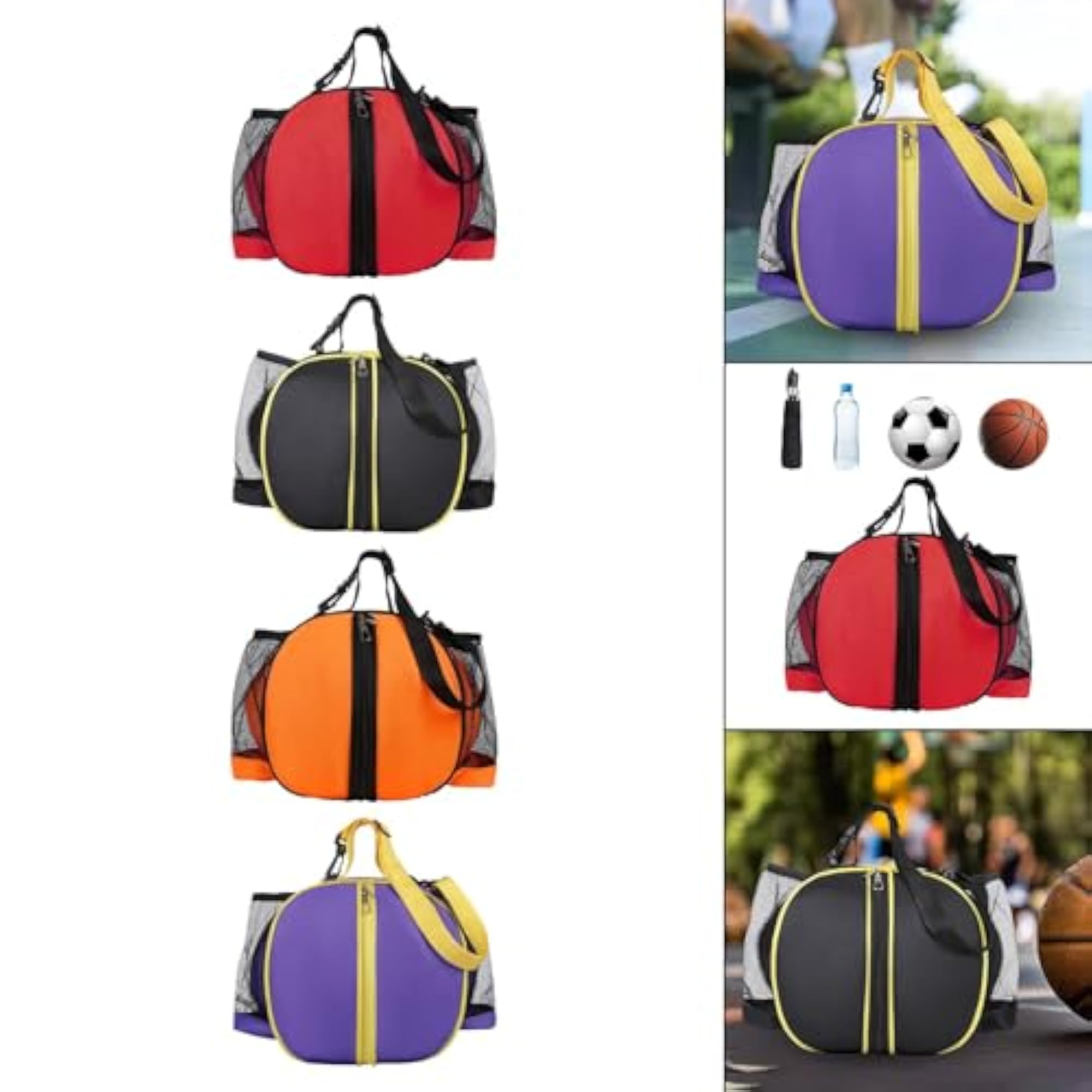 Basketball Tote Bag for Boys & Girls, 4Pcs Set