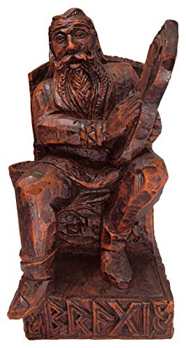Dryad Design Seated Bragi Statue Norse God Of Bards And Poetry #TOP1