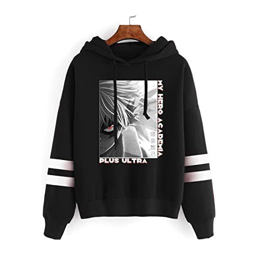 my hero academia pops hoodie dam Perifer tröja anime lös stor storlek män svart tröja barn L