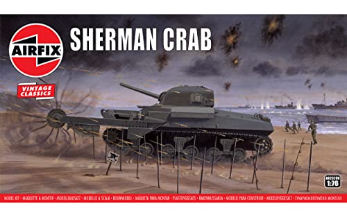 Maquette Airfix Sherman Crab char d'assaut miniature militaire 1/76