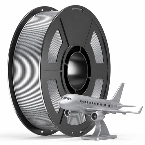 IEMAI High Speed PETG 3D Printer Filament 1.75mm 300mm/s 1kg Metal Silver