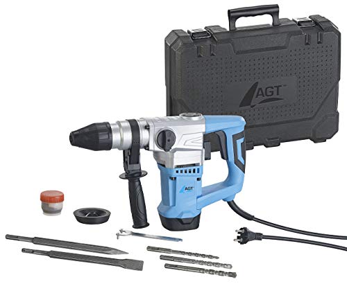 AGT Schlagbohrmaschine: Bohrhammer mit 5-teiligem Bohrer- und Meißel-Set, SDS Plus, 1.010 Watt (Schlagbohrer, Abbruchhammer, Professional)
