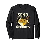 Photo Gallery send noodles graphic tee funny food humor maglia a manica Photo Gallery send noodles graphic tee funny food humor maglia a manica