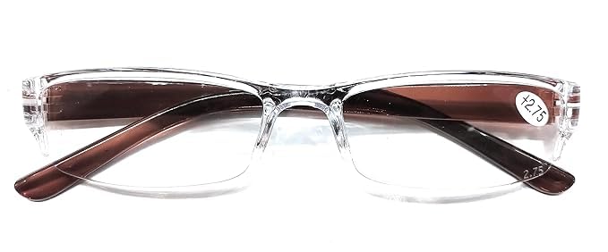 Rimless Reading Glasses Men And Women Near Vision Regular Light Weight Small Size +1.50 Brown-image-43
