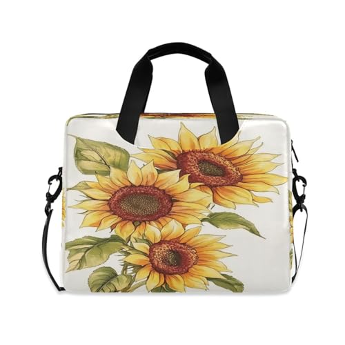 Bolso para laptop ALAZA con diseño girasol y correa ajustable miniatura 1